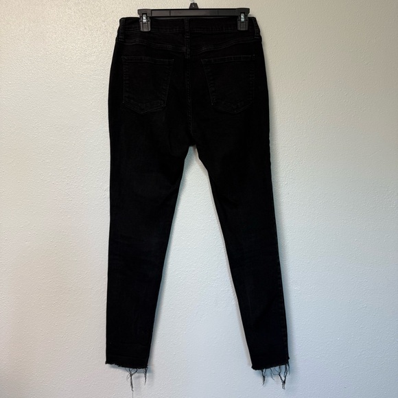 a.n.a Women's Black Frayed Hem Skinny Jeans - Picture 2 of 7